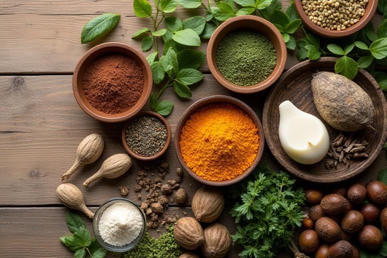 Ingredientes naturales utilizados en nuestros productos